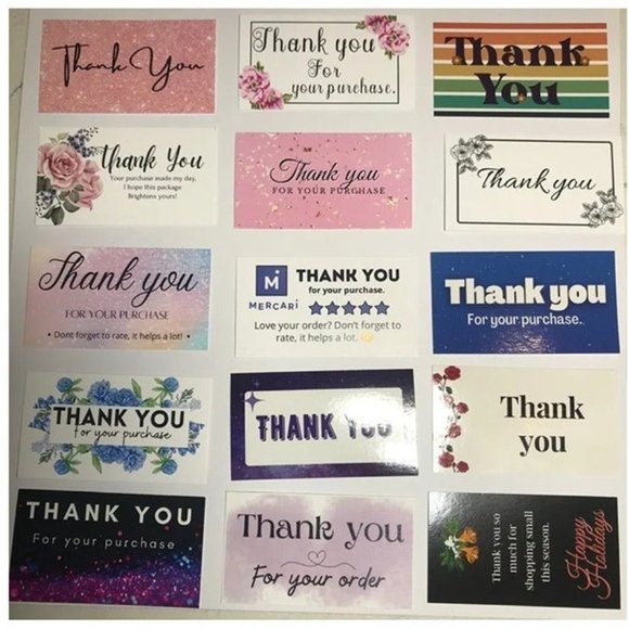 Other - 100 assorted thank you cards